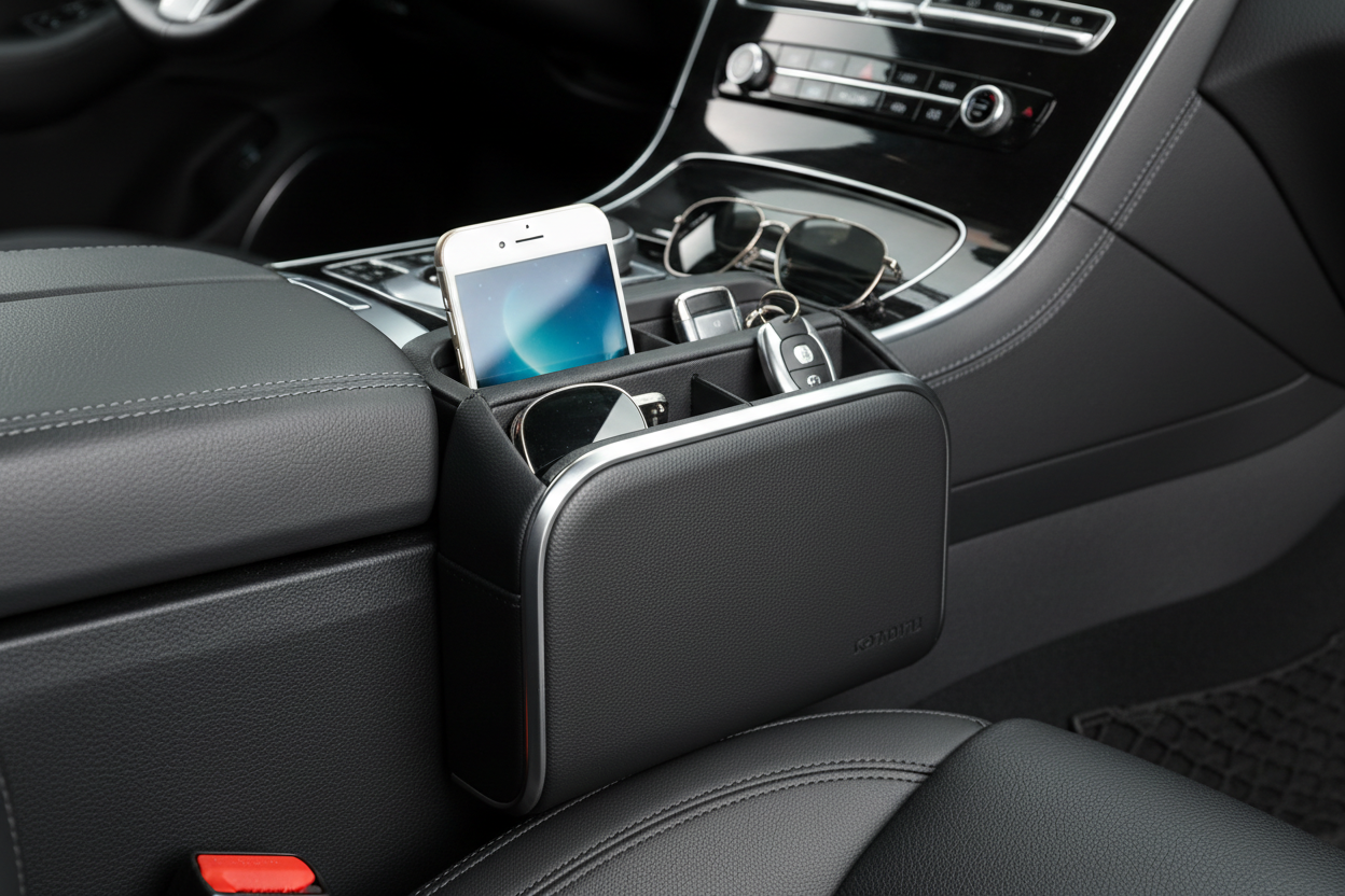 Car Seat Gap Filler Organizer Car Seat Console Organizer For Keys Phones And Sunglasses